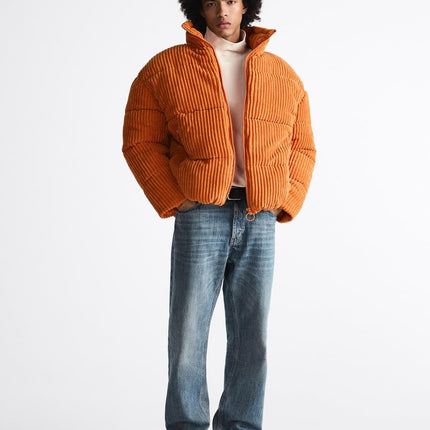 UNICORN men's padded jacket oversized orange s m l xl