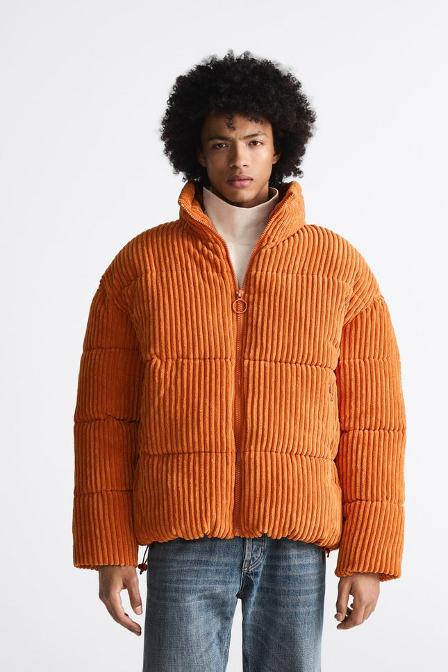 UNICORN men's padded jacket oversized orange s m l xl