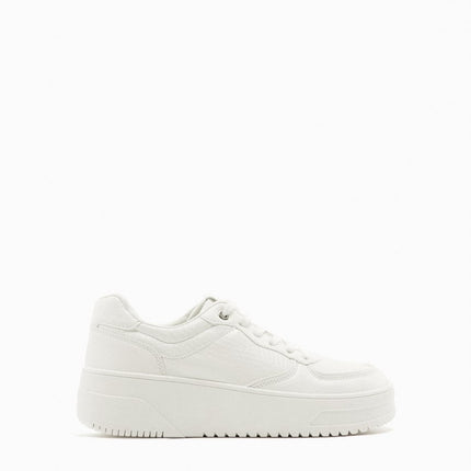 UNICORN Women's low sneakers lace-up shoes white green sizes 35 to 42