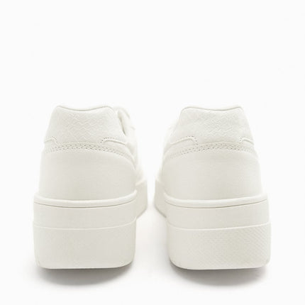 UNICORN Women's low sneakers lace-up shoes white green sizes 35 to 42
