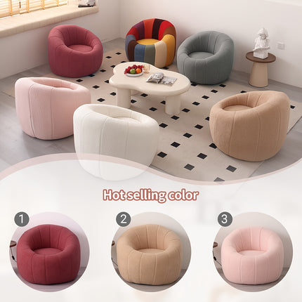 UNICORN 88.01x70 cm, Halloween Pumpkin Single Sofa pink khaki white red stripes