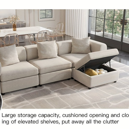 UNICORN Modern Modular Sectional Sofa Living Room Furniture Beige