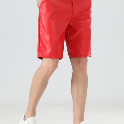 UNICORN Mens Faux Leather Shorts s m l xl xxl