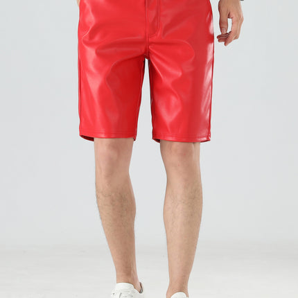 UNICORN Mens Faux Leather Shorts s m l xl xxl