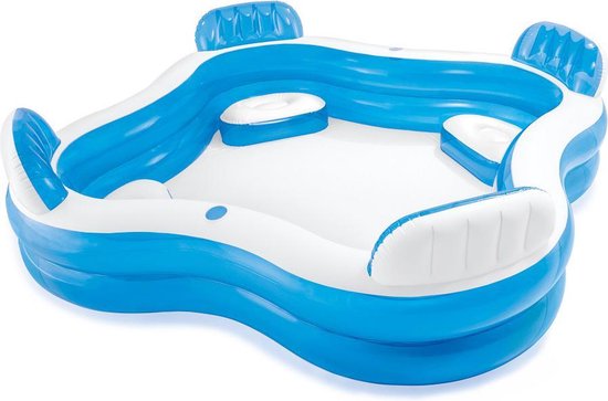 Intex Family Lounge Pool 229 x 229 x 66 cm - Opblaasbaarzwembad