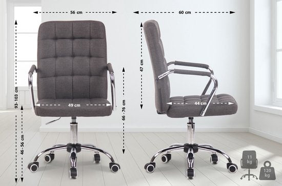 UNICORN Office Chair for adults dark gray fabric