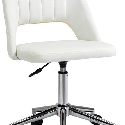UNICORN Office Chair Shell Shape Beige 49 W x 54 D x 79-91 H