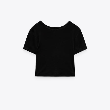 UNICORN women's crop top shirt cropped crop top light brown white green khaki black s m l