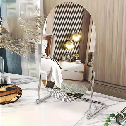 UNICORN Dressing Table Mirror, Iron Frame, silver and golden, Bathroom Vanity Mirror
