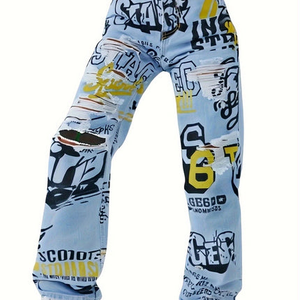 UNICORN Women Straight Leg Full-Length Pants Blue xs s m l