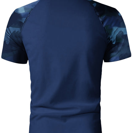 UNICORN Slim-Fit Classic Easy Short-Sleeve Polo Shirt with Camouflage s m l xl xxl xxxl