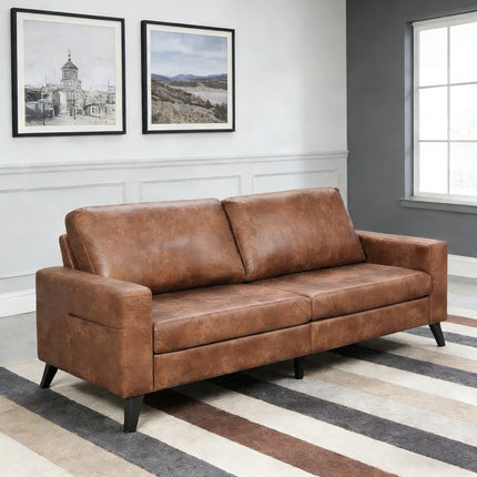 UNICORN 3-Seater Sofa Bed Dimensions 200 x 87 x 80 cm, Brown