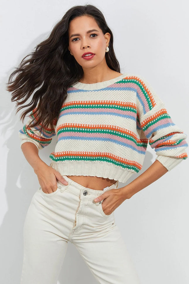 UNICORN Women's sweater cream white s m l