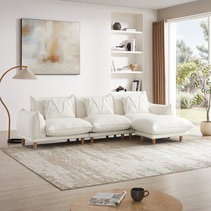 UNICORN Three-seater Living Room Sofa Set White Black Green