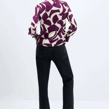 UNICORN Women's blouse patterns purple white xs s m l xl xxl xxxl xxxxl