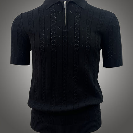 UNICORN Casual Men'S Top with a Polo Collar Knitted Sweater xs s m l xl xxl