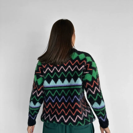 UNICORN Women's sweater white green pink s m l