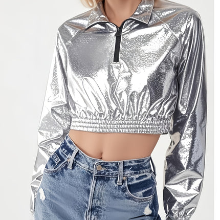 UNICORN Ladies' Outerwear#Half-Zip Design#Pullover Style#Coated Fabric s m l xl xxl