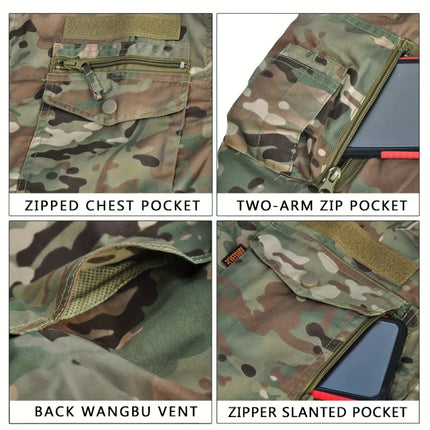 UNICORN Long-sleeve Camouflage Training Suit, Outdoor Tactical Jumpsuit xs s m l xl xxl