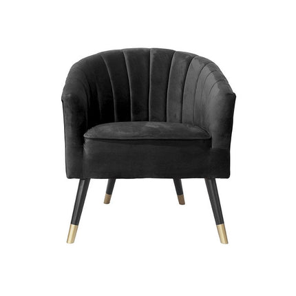 UNICORN Royal black bucket chair 59x70x80 cm
