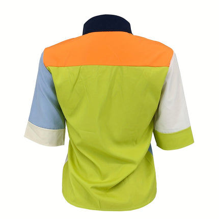 UNICORN Summer Fashion Casual Color Block Shirt s m l xl xxl