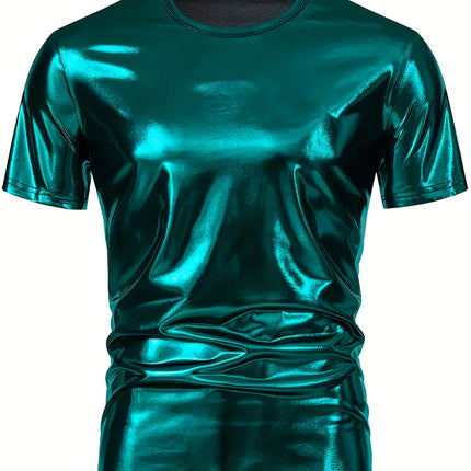 UNICORN Mens Shiny Casual Short-Sleeve T-Shirt Made Of 100% Polyester xxs xs s m l xl