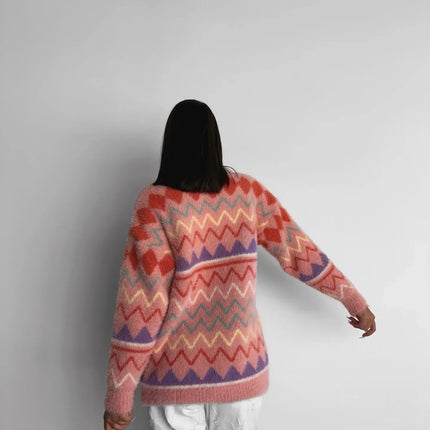 UNICORN Women's sweater white green pink s m l