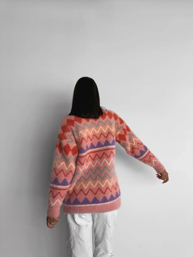 UNICORN Women's sweater white green pink s m l
