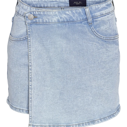 Noisy May light blue denim skort