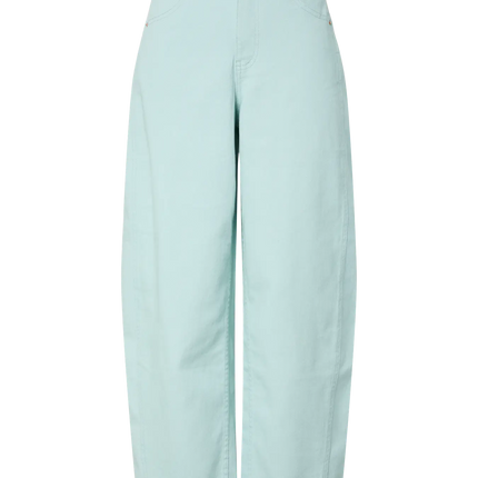 YAS Lua barrel jeans wide surf spray