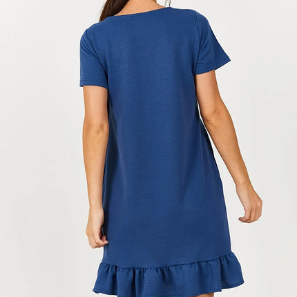 Dames jurk rood beige oranje blauw roze grijs paars lichtblauw donkerblauw s m l xl