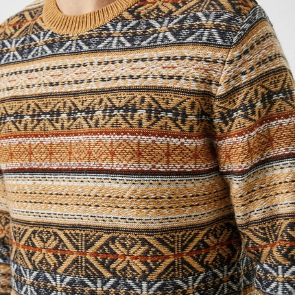 UNICORN Men's sweater motif caramel brown s m l xl xxl