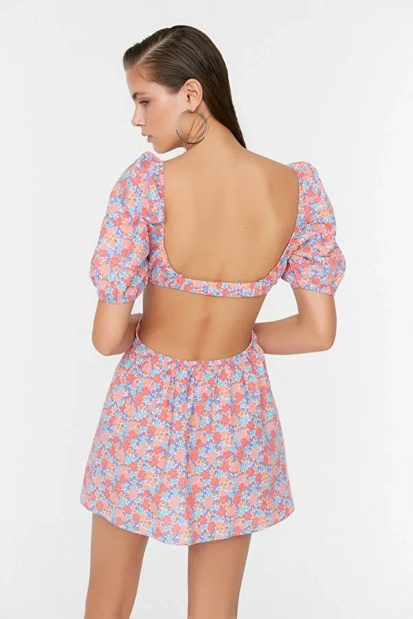UNICORN Women's dress floral pink light blue xs s m l xl