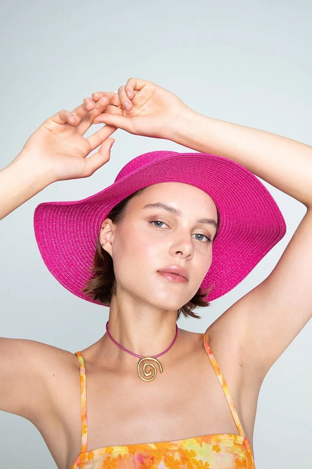 UNICORN Women's beach hat blue orange pink one size