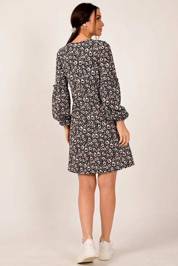 UNICORN Women's floral dress black s m l xl