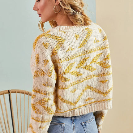 UNICORN Women's sweater beige dark yellow s m l