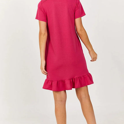 Dames jurk rood beige oranje blauw roze grijs paars lichtblauw donkerblauw s m l xl