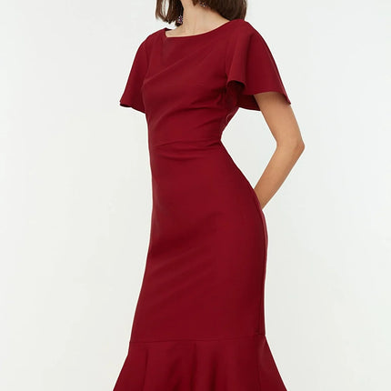 Dames jurk zwart rood wit xs s m l xl