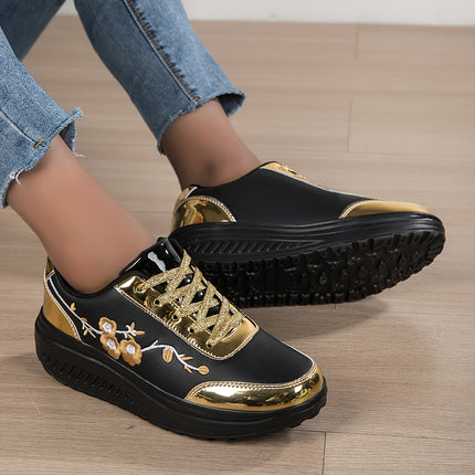 UNICORN Women's Low-Top Lace-Up Sneakers, All-Season Casual Shoes Round Toe Design