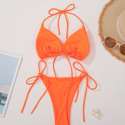UNICORN Solid Color Sexy Rope Style Bikini Swimwear for Fashionable Women s m l