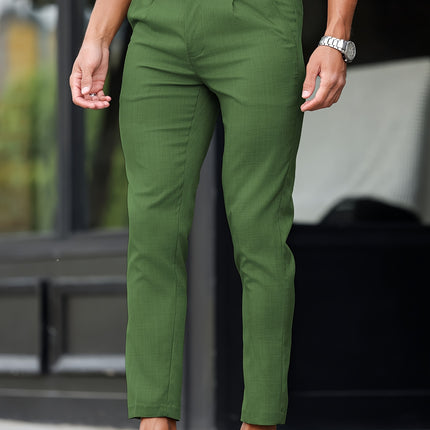 UNICORN Stylish Suit Pants with Foldable Pleat Details And Slanted Pockets s m l xl xxl
