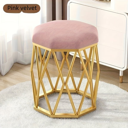 UNICORN Fashionable New Makeup Stool, Dressing Stool white/pink/tangerine
