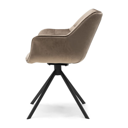 UNICORN Armchair swivel brown