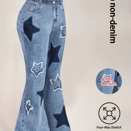 UNICORN Printed Legging Not Denim Fabric Blue s m l xl xxl