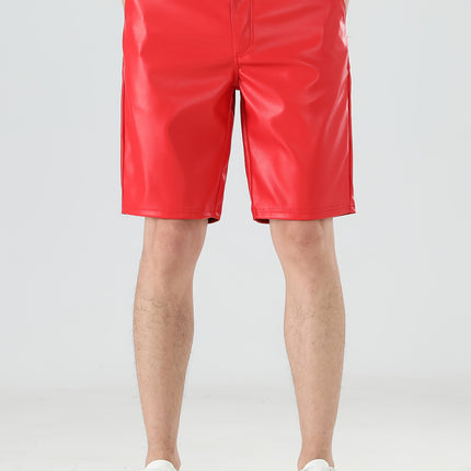 UNICORN Mens Faux Leather Shorts s m l xl xxl