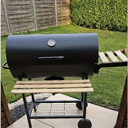 UNICORN BBQ-Toro Charcoal Grill Cart with Lid 70 X 38.5cm Black