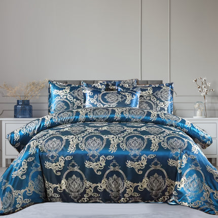 UNICORN Luxury European Jacquard Satin High-Quality Duvet Cover Three-Piece Set