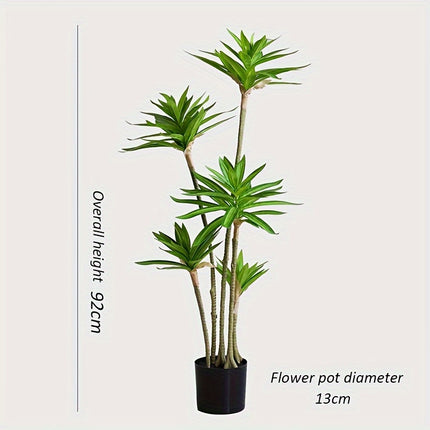 UNICORN Large Indoor Artificial Plant Resembling a Lily Bamboo