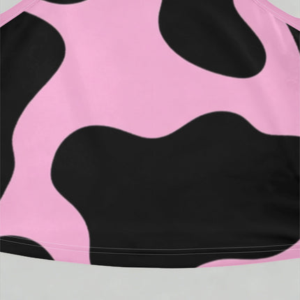 UNICORN Women's American Retro Sweet Cool Cow Pattern Halter Top s m l xl xxl