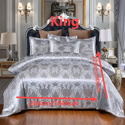 UNICORN Luxury European Jacquard Satin High-Quality Duvet Cover Three-Piece Set